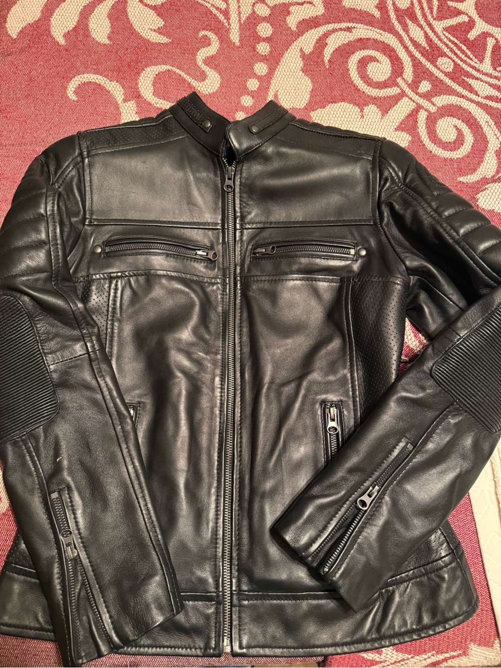 NWOT Leather Moto Jacket - Picture 8 of 8